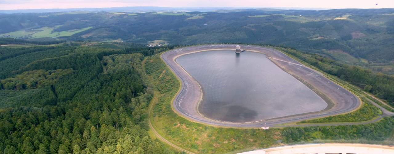 Luftaufnahme vom Oberbecken