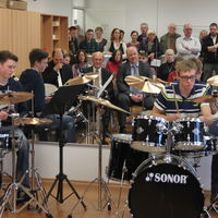 Bild vergr��ern: Till Trauzettel und Lennart Sieg (Drum Set)