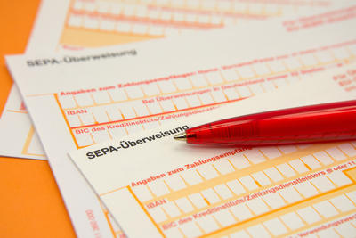 Bild vergr��ern: SEPA-&Uuml;berweisung