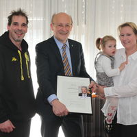 �bernahme der Ehrenpatenschaft durch den Bundespr�sidenten