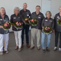 Bild vergr��ern: Ebenfalls geehrt wurden: Dr. Heidi Zimmermann, Elisabeth Zingsheim, Gerhard Loth, Elisabeth Erwes, Peter Melchers, Brigitte K�mhof (Vorstandst�tigkeit)