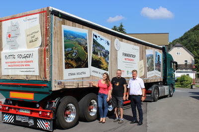 Neuer S�dwestfalen-LKW unterwegs