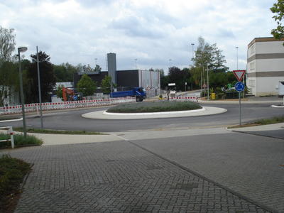 Baustelle Kreisverkehr auf der Kopernikusstra�e