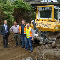 Baubeginn Radweg-L�ckenschluss vom Lichtblick LenneSchiene bis zur Br�cke Frielentrop