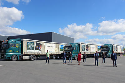 Gleich drei neue S�dwestfalen-Lkw aus Finnentrop