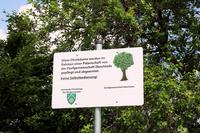 Bild vergr��ern: Infoschild Obstb�ume Illeschlade