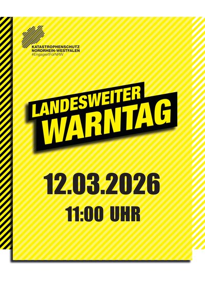 Landesweiter Warntag am 12. M�rz 2026