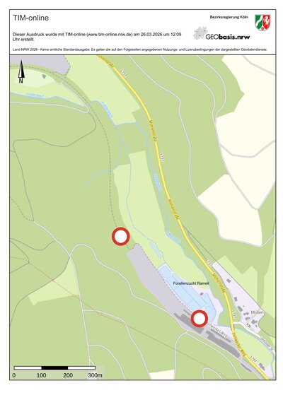 Radweg zwischen Lenhausen und M�llen gesperrt
