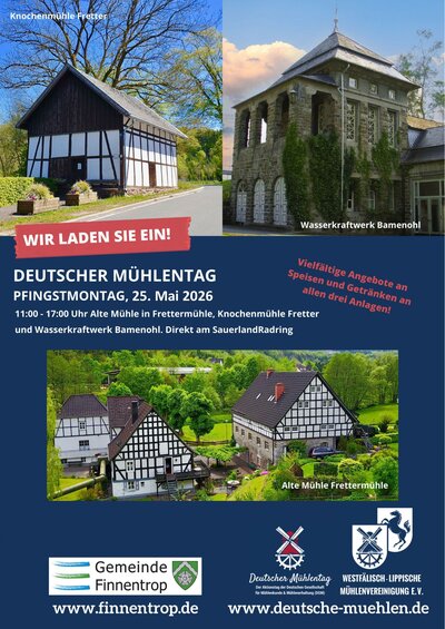 Finnentrop macht mit beim Deutschen M�hlentag am Pfingstmontag