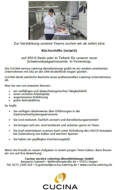 Bild vergr��ern: K�chenhilfe gesucht