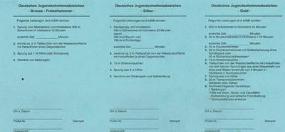 Bild vergr��ern: Schwimmpass R&uuml;ckseite